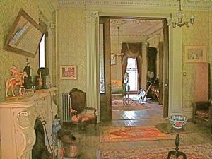 living room of Steinway mansion history
