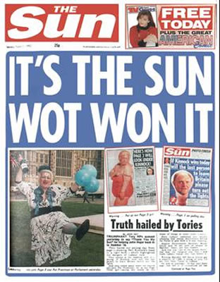 murdoch sun london times fake news propaganda
