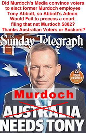 murdoch's sunday telegraph tony abbot endorsement australia media