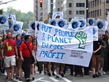 climate march photos nyc